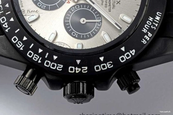 Black Black Rubber Strap on A7750 Best Daytona Ceramic Pusher Black 5GF Edition Dial Gray 0825